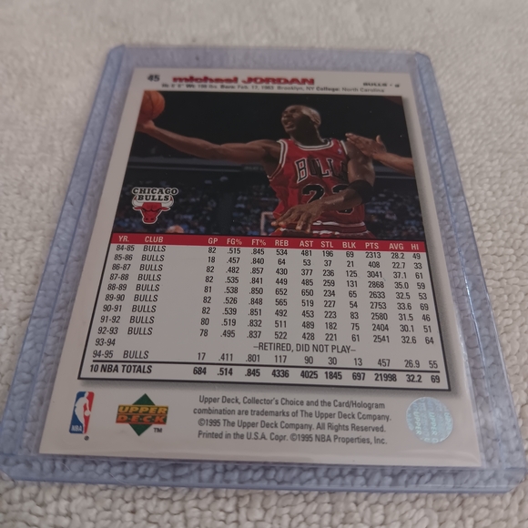 Michael Jordan Chicago Bulls Basketball Card